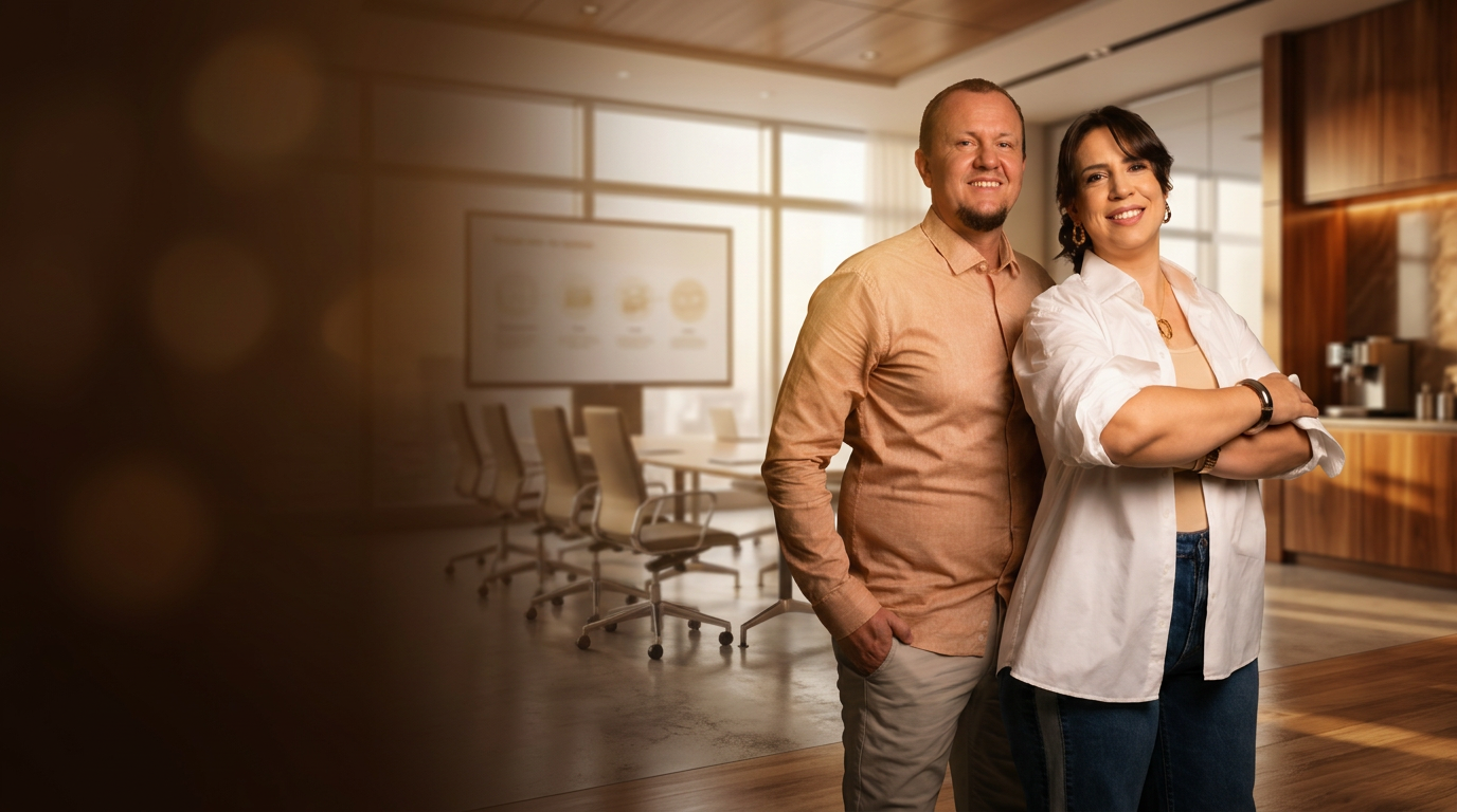 Fundadores da rede Sunflower em um treinamento
